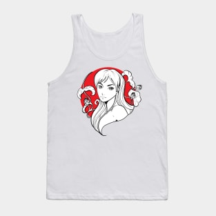 Manga Red Sun Girl #1 Tank Top